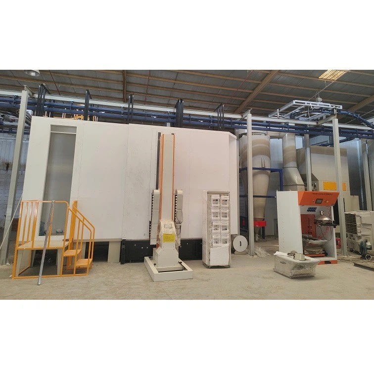 PVC Quick Color Change Spray Booth And Stainless Steel Cyclone Powder Recycle System suppliers