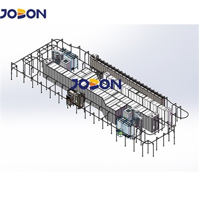 مکمل طور پر خودکار پاؤڈر سپرے کوٹنگ لائن